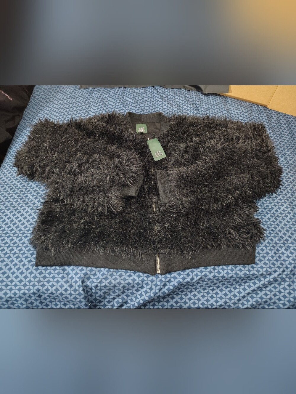 Wild Fable Faux‑Fur Bomber – Women’s 2XL (NWT)